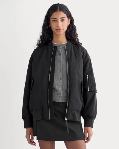 Everlane Renew Oversized Puffer Bomber In Black
