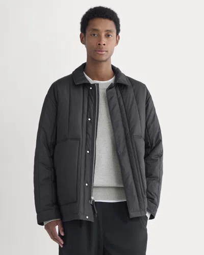 Everlane Renew Vertical-quilted Jacket In Black