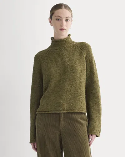 Everlane Rollneck Sweater In Olive In Green