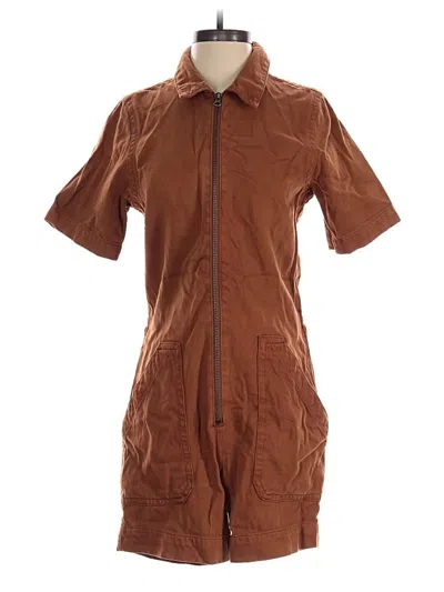 Pre-owned Everlane Romper In Brown