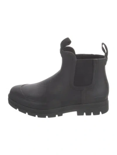 Pre-owned Everlane Rubber Chelsea Boots In Black