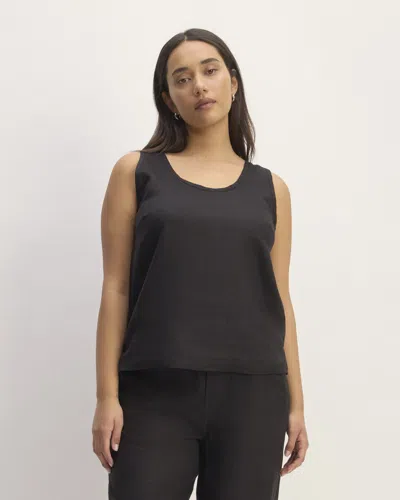 Everlane Scoop Tank Top In Black