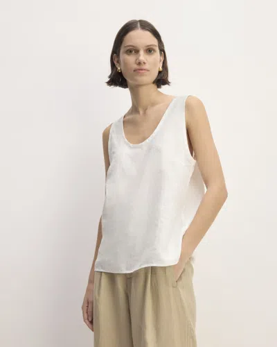 Everlane Scoop Tank Top In White