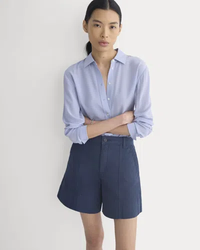 Everlane Seamed Everywhere Short In Navy In Blue