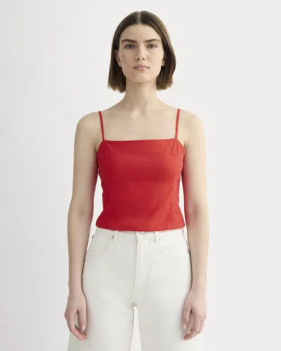 Everlane Seamed Top In Red