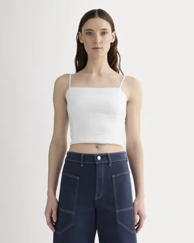 Everlane Seamed Top In White