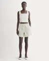 Everlane Seersucker Pull-on Short In Bone In White