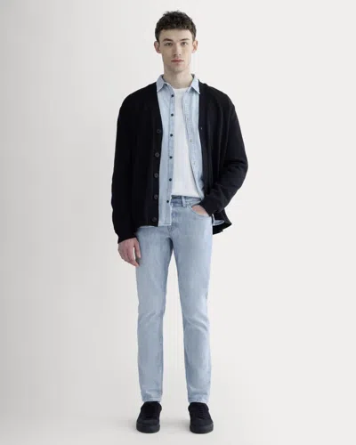 Everlane Selvedge Slim-fit Jean In Clear Sky Blue In Black