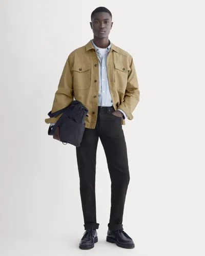 Everlane Selvedge Straight Fit Jean In Shadow Rinse In Brown