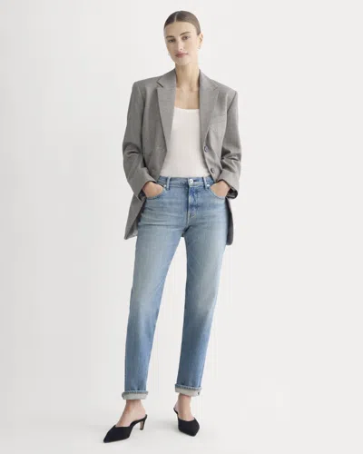 Everlane Selvedge Straight Jean In Longbay In Blue