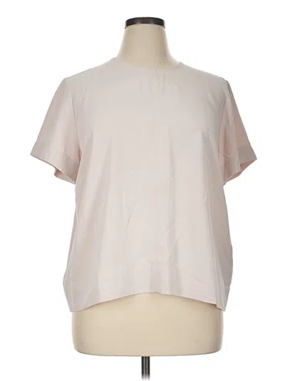 Pre-owned Everlane Short Sleeve Blouse In Pink