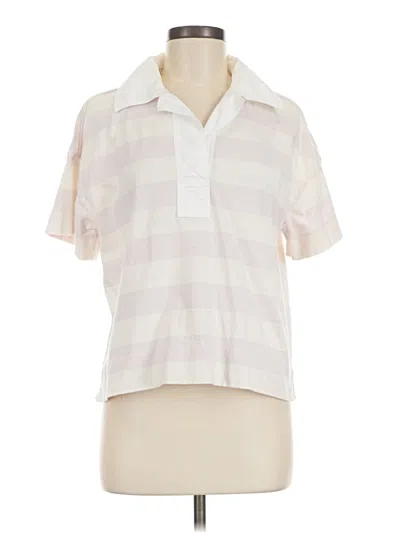 Pre-owned Everlane Short Sleeve Blouse In Pink