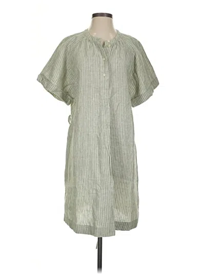 Everlane Short Sleeve Henley Shirt In Green