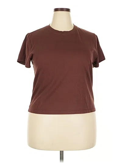 Pre-owned Everlane Short Sleeve T-shirt In Brown