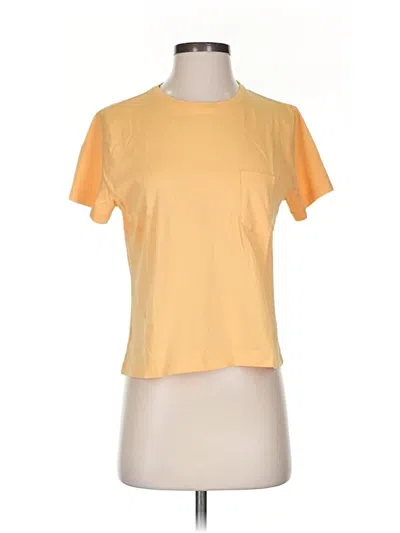 Pre-owned Everlane Short Sleeve T-shirt In Yellow