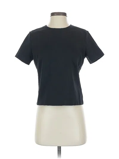 Pre-owned Everlane Short Sleeve Top Black Crew Neck Tops