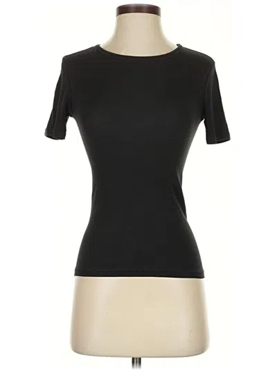 Pre-owned Everlane Short Sleeve Top Black Crew Neck Tops