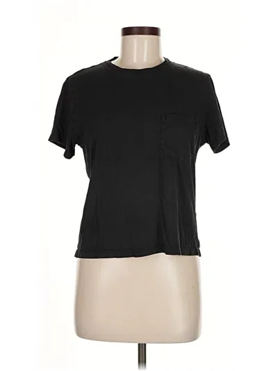 Pre-owned Everlane Short Sleeve Top Black Crew Neck Tops