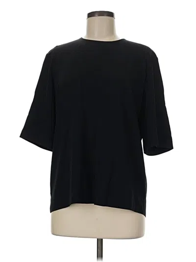 Pre-owned Everlane Short Sleeve Top Black Crew Neck Tops
