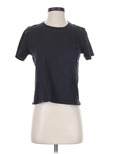 Pre-owned Everlane Short Sleeve Top Black Crew Neck Tops