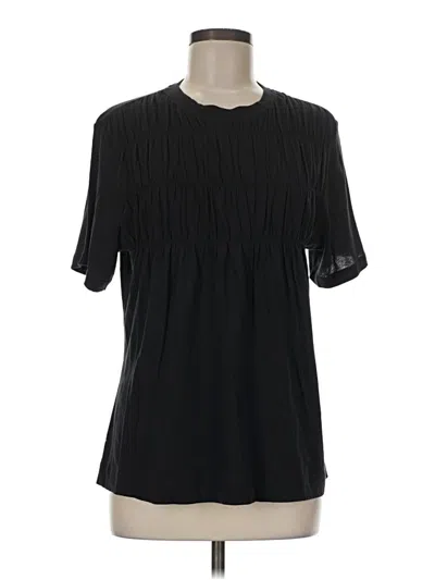 Pre-owned Everlane Short Sleeve Top Black Crew Neck Tops