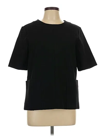 Pre-owned Everlane Short Sleeve Top Black Crew Neck Tops