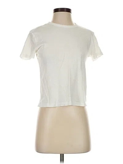 Pre-owned Everlane Short Sleeve T-shirt In Ivory