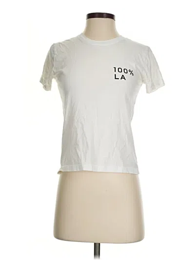 Pre-owned Everlane Short Sleeve T-shirt In Ivory