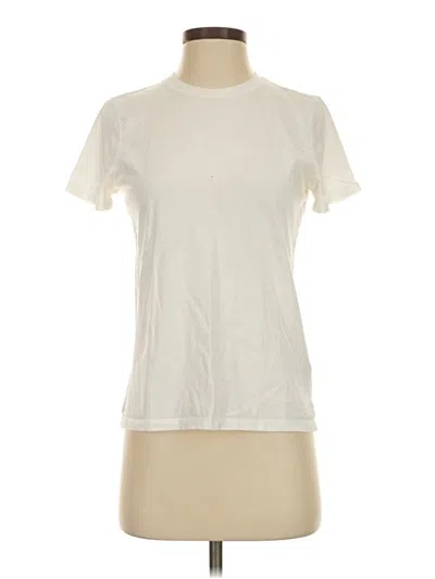 Pre-owned Everlane Short Sleeve T-shirt In Ivory
