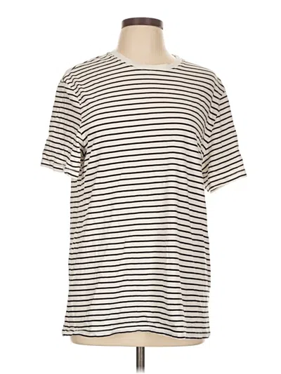 Pre-owned Everlane Short Sleeve T-shirt In Ivory