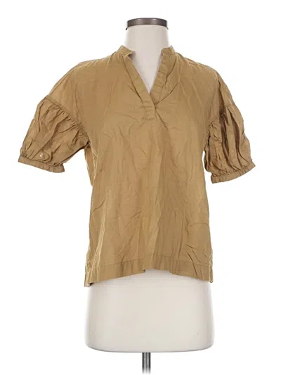 Pre-owned Everlane Short Sleeve T-shirt In Tan