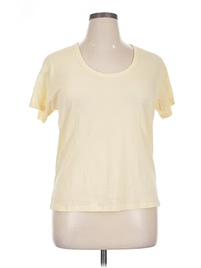 Pre-owned Everlane Short Sleeve T-shirt In Yellow