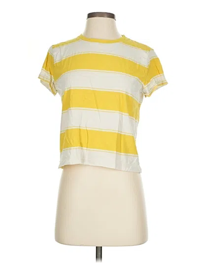 Pre-owned Everlane Short Sleeve T-shirt In Yellow
