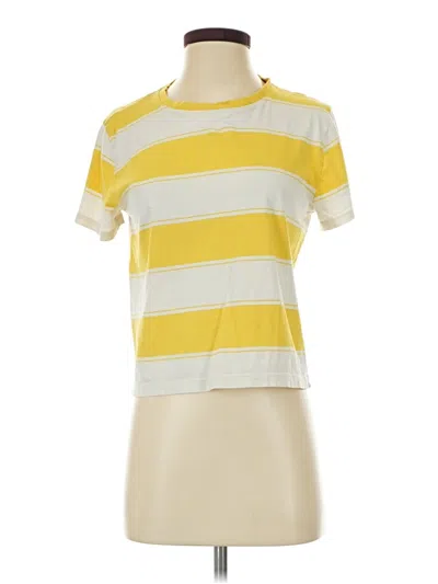 Pre-owned Everlane Short Sleeve T-shirt In Yellow