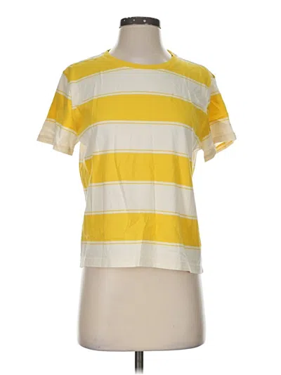 Pre-owned Everlane Short Sleeve T-shirt In Yellow