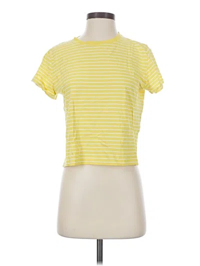 Pre-owned Everlane Short Sleeve T-shirt In Yellow