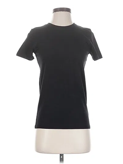 Pre-owned Everlane Short Sleeve Turtleneck In Black