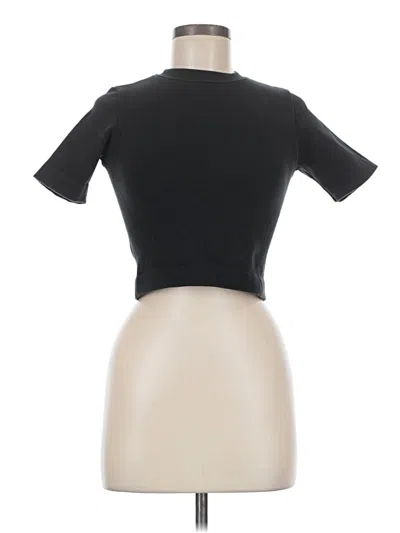 Pre-owned Everlane Short Sleeve Turtleneck In Black