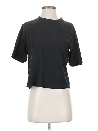 Pre-owned Everlane Short Sleeve Turtleneck In Black