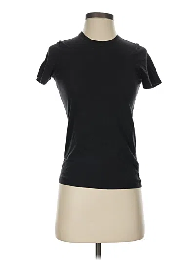 Pre-owned Everlane Short Sleeve Turtleneck In Black
