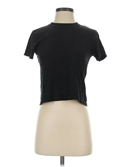 Pre-owned Everlane Short Sleeve Turtleneck In Black