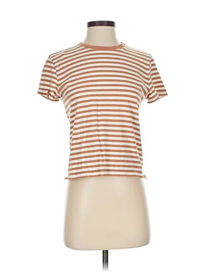 Pre-owned Everlane Short Sleeve Turtleneck In Brown