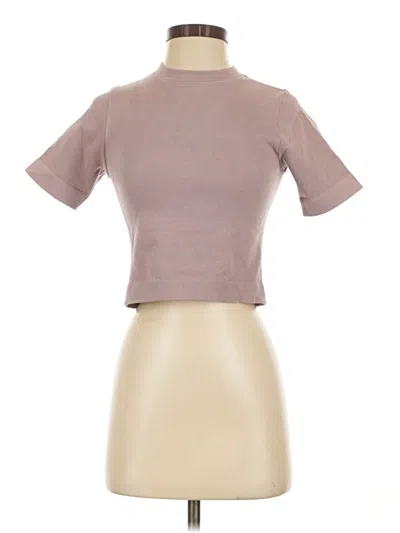 Pre-owned Everlane Short Sleeve Turtleneck In Brown