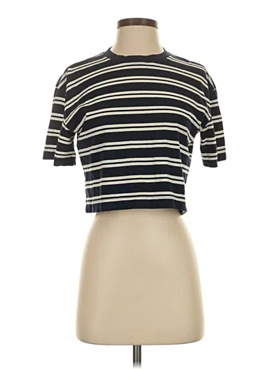 Pre-owned Everlane Short Sleeve Turtleneck In Ivory