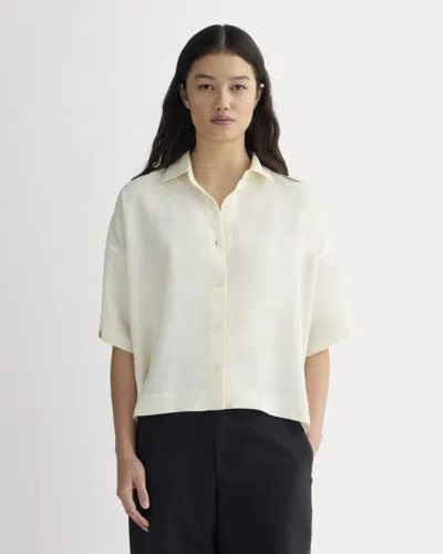 Everlane Short-sleeve Square Shirt In White