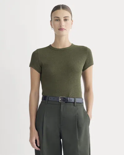 Everlane Shrunken Tshirt In Green