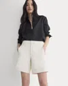 Everlane Side-panel Tailored Short In Birch In White