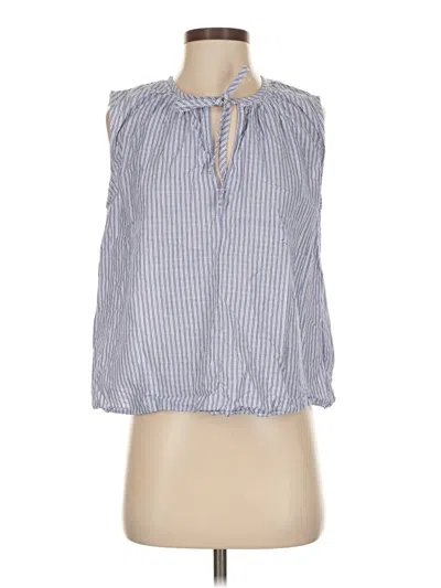 Pre-owned Everlane Sleeveless Blouse In Blue
