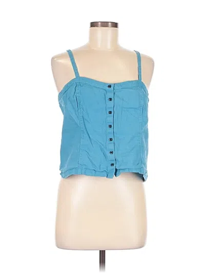 Pre-owned Everlane Sleeveless Blouse In Blue
