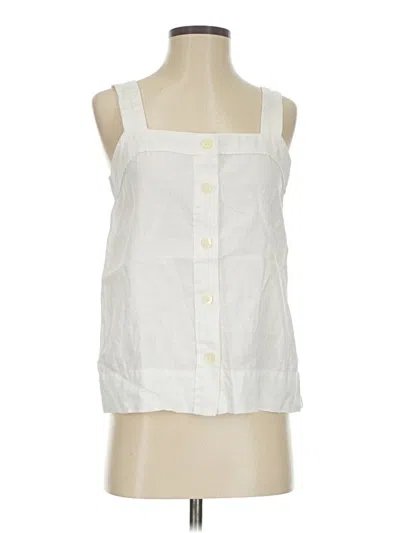 Pre-owned Everlane Sleeveless Blouse In White